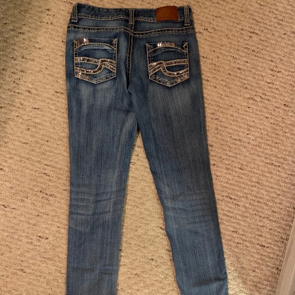 Sequin jeans